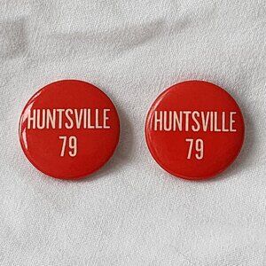 Huntsville Alumni 1979 Red Stone Arsenal Rocket City Pinback Rare‎ Memorabilia